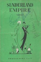 Multi signed Ernest Hewitt & Anthony Wallis. Vintage Programme Sunderland Empire Theatre for week