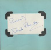 Dinah Sheridan signed autograph page. Was an English actress. 5.25x5 Inch. Good condition. All