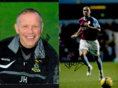 Football Collection. Luke Young, Steve Sidwell, John Hughes, Signed Photos approx size 9 x 6 inches,
