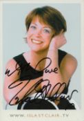 Isla St Clair signed The Slammer colour photo British Musician. Approx. 6 x 4 Inch. Good