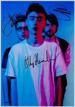 Years and Years multisigned 12x8 colour photo includes Olly Alexander, Emre Turkmen and Mikey