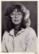 British Actress Anna Karen signed 8 x 6 inch black and white photo. Signed in blue biro,