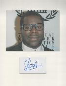 Steve McQueen 16x12 overall mounted signature piece includes signed album page and colour photo. Sir