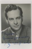 Bruce Trent signed black & white photo size 5.5x3.5 Inch. Was an Actor & Writer. Good condition. All