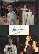 Jean Simmons Elmer Gantry 11x8 signature piece featuring a signed card in blue marker pen plus