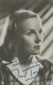 Ann Todd signed vintage black & white photo 5.5x3.5 Inch. Was an English film, television and