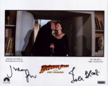 Julian Glover and Isla Blair signed 10x8 inch Indiana Jones and the Last Crusade colour promo photo.