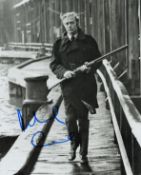 Michael Caine signed 10x8 inch Get Carter black and white photo. Good condition. All autographs come