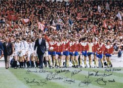 Autographed Southampton 1976 - 16 X 12 Photo : Col, Depicting A Superb Image Showing Southampton