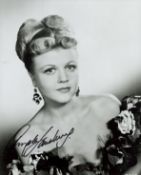 Angela Lansbury signed 10x8 inch black and white photo. Good condition. All autographs come with a