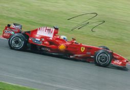 Felippe Massa signed 12x8 inch Ferrari Formula One colour photo. Good condition. All autographs come