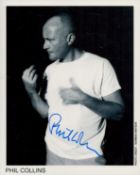 Phil Collins signed 10x8 inch black and white promo photo. Good condition. All autographs come