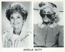 Estelle Getty signed 10x8 inch black and white promo photo. Good condition. All autographs come with