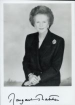 Margaret Thatcher signed 7x5 inch black and white photo. Good condition. All autographs come with