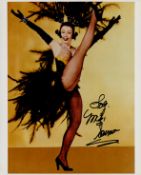 Mitzi Gaynor signed 10x8 inch colour photo. Good condition. All autographs come with a Certificate