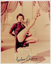 Leslie Caron signed 10x8 inch sepia photo. Good condition. All autographs come with a Certificate of