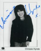 Chrissie Hynde 'The Pretenders' signed 10x8 inch black and white photo. Good condition. All