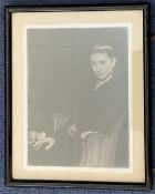 Margot Fonteyn signed 10x8 inch framed and mounted black and white photo. Good condition. All