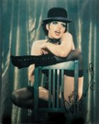 Liza Minnelli signed Cabaret 10x8 inch black and white photo. Good condition. All autographs come