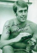 Sir Geoff Hurst signed Black and White Photo English Professional Footballer approx. 6. 5 x 5