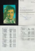 Ken Dodd signed 6x4 inch colour promo photo dedicated with TLS and 1995 tour list. Good condition.