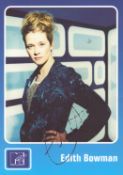 Edith Bowman signed colour MTV promo photo, measures 6x4 inch approx. Good condition. All autographs