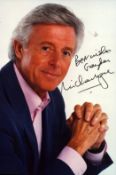 Michael Aspel signed colour photo, measures 6x4 inch approx. DEDICATED. Good condition. All