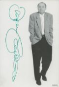 Jasper Carrott signed black and white Promo. photo card British comedian. 6 x 4 Inch. Good