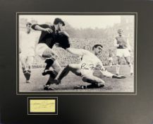 Busby Babes Harry Gregg and Bill Foulkes 20x16 inch mounted signature piece includes signed black