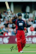 Faf du Plessis signed 12x8 inch colour photo picture in action for Lancashire. Good condition. All