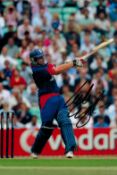 Luke Wright signed 12x8 inch colour photo pictured while playing One Day International for
