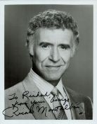 Ricardo Montalban Signed 10x8 inch Black and White Photo. Signed in black ink. Dedicated. Good
