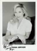 Tania Bryer Signed Black and White Photo With Compliment Slip, Measures 4x6" appx. Good condition.