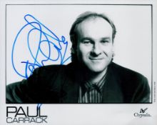 Paul Carrack signed 10x8inch black and white photo. Good condition. All autographs come with a