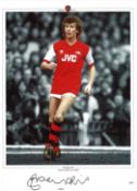 Graham Rix signed 16x12 colourised promo photograph pictured during a match in the 1980s. Good