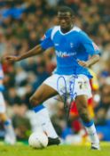 Fabrice Muamba signed 12x8 inch colour photo pictured while playing for Birmingham City. Good