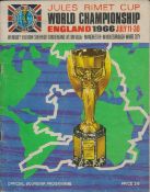 England World Cup 1966 Jules Rimet Cup commemorative official souvenir programme. Good condition.