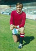 Football Pat Crerand signed Manchester United vintage 12x8 colour photo. Patrick Timothy Crerand (
