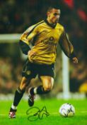 Danny Webber signed 12x8 inch colour photo pictured in action for Manchester United. Good condition.