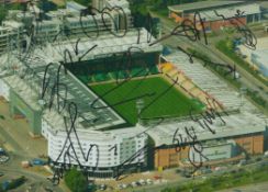 Football Norwich City multi signed 12x8 inch colour photo includes 11 signatures. Good condition.