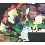 Snooker collection 8, signed 6x4 inch promo photos includes some good names such as Mark Williams,