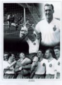Nat Lofthouse signed 16x12 black and white Bolton Wanderers photo. Good condition. All autographs