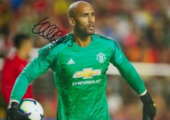 Lee Grant signed 12x8 inch colour photo pictured while playing for Manchester United. Good
