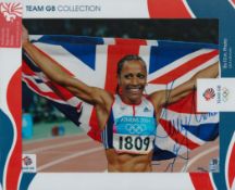 Athletics Kelly Holmes signed 10x8 overall Team GB collection mounted colour photo limited edition