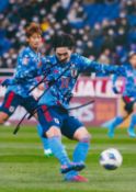 Football Takumi Minamino signed Japan 12x8 colour photo. Takumi Minamino (born 16 January 1995) is a