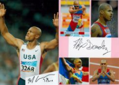 Athletics collection 5 assorted signature pieces includes great names such as Maurice Greene,
