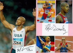 Athletics collection 5 assorted signature pieces includes great names such as Maurice Greene,