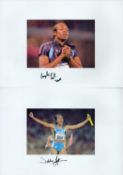 Athletics collection 6 assorted signed photos includes some great names such as Asbel Kiprop,