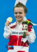 Paralympics Maisie Summers Newton signed 12x8 colour photo. Maisie Summers Newton MBE (born 26