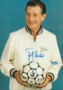 German Football Star Fritz Walter Signed 6 x 4-inch Colour Printed Image Card. Good condition. All